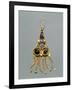 Gold, Enamel and Glass Earring, Crimea, Jewelry, Sarmatic Civilization, 1st-2nd Century-null-Framed Giclee Print