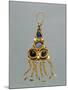 Gold, Enamel and Glass Earring, Crimea, Jewelry, Sarmatic Civilization, 1st-2nd Century-null-Mounted Giclee Print