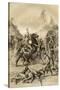 Gold Escort Attacked by Bushrangers, Australia, 1879-McFarlane and Erskine-Stretched Canvas