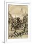 Gold Escort Attacked by Bushrangers, Australia, 1879-McFarlane and Erskine-Framed Giclee Print