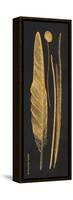 Gold Feathers III-Gwendolyn Babbitt-Framed Stretched Canvas