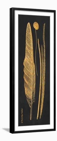 Gold Feathers III-Gwendolyn Babbitt-Framed Premium Giclee Print