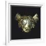 Gold Feline Mask with Platinum Eyes, Originating from La Tolita-null-Framed Giclee Print