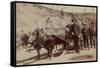 Gold Fever. Prospectors Going to the New Gold Field-John C.H. Grabill-Framed Stretched Canvas