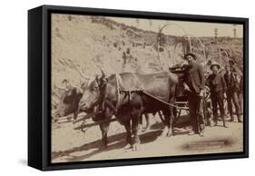 Gold Fever. Prospectors Going to the New Gold Field-John C.H. Grabill-Framed Stretched Canvas