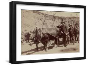 Gold Fever. Prospectors Going to the New Gold Field-John C.H. Grabill-Framed Art Print