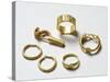 Gold Fibula, Earrings and Finger Rings from Carthage-null-Stretched Canvas