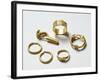 Gold Fibula, Earrings and Finger Rings from Carthage-null-Framed Photographic Print