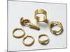 Gold Fibula, Earrings and Finger Rings from Carthage-null-Mounted Photographic Print