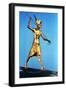 Gold Figure of King Tutankhamun Standing on a Reed Boat and Spearing Fish, 14th Century Bc-null-Framed Photographic Print