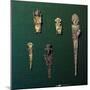 Gold Figures from Pre-Columbian Tombs, Colombia, South America-Unknown-Mounted Giclee Print