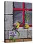 Gold Finches-Charlsie Kelly-Stretched Canvas