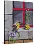 Gold Finches-Charlsie Kelly-Stretched Canvas