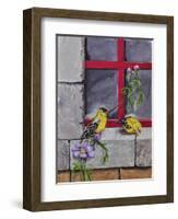 Gold Finches-Charlsie Kelly-Framed Giclee Print