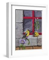 Gold Finches-Charlsie Kelly-Framed Giclee Print