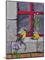 Gold Finches-Charlsie Kelly-Mounted Giclee Print