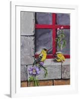 Gold Finches-Charlsie Kelly-Framed Giclee Print