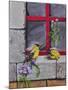 Gold Finches-Charlsie Kelly-Mounted Giclee Print