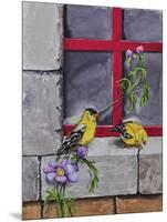 Gold Finches-Charlsie Kelly-Mounted Giclee Print