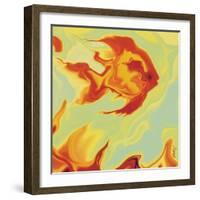 Gold Fish 1-Rabi Khan-Framed Art Print