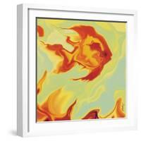 Gold Fish 1-Rabi Khan-Framed Art Print