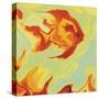 Gold Fish 1-Rabi Khan-Stretched Canvas