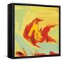 Gold Fish 2-Rabi Khan-Framed Stretched Canvas