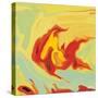 Gold Fish 2-Rabi Khan-Stretched Canvas