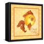 Gold Fish-Elizabeth Medley-Framed Stretched Canvas