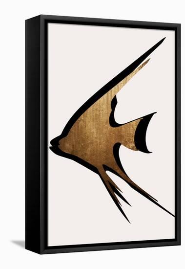Gold Fish-Kubistika-Framed Stretched Canvas