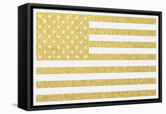 Gold Flag 3-Natasha Wescoat-Framed Stretched Canvas