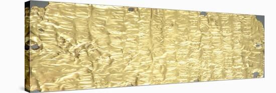 Gold Foil Embossed and Engraved Inscription in Etruscan Language-null-Stretched Canvas