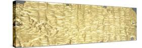 Gold Foil Embossed and Engraved Inscription in Etruscan Language-null-Stretched Canvas