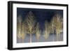 Gold Forest on Blue-Kate Bennett-Framed Art Print