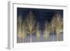 Gold Forest on Blue-Kate Bennett-Framed Art Print