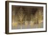 Gold Forest on Brown-Kate Bennett-Framed Art Print