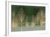 Gold Forest on Green-Kate Bennett-Framed Art Print