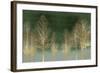 Gold Forest on Green-Kate Bennett-Framed Art Print