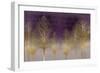 Gold Forest on Purple-Kate Bennett-Framed Art Print