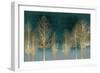 Gold Forest on Teal-Kate Bennett-Framed Art Print