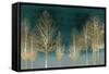 Gold Forest on Teal-Kate Bennett-Framed Stretched Canvas