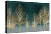 Gold Forest on Teal-Kate Bennett-Stretched Canvas