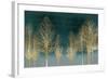 Gold Forest on Teal-Kate Bennett-Framed Art Print