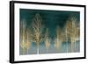 Gold Forest on Teal-Kate Bennett-Framed Art Print