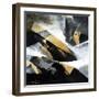 Gold Fusion 1-Thomas Leung-Framed Giclee Print