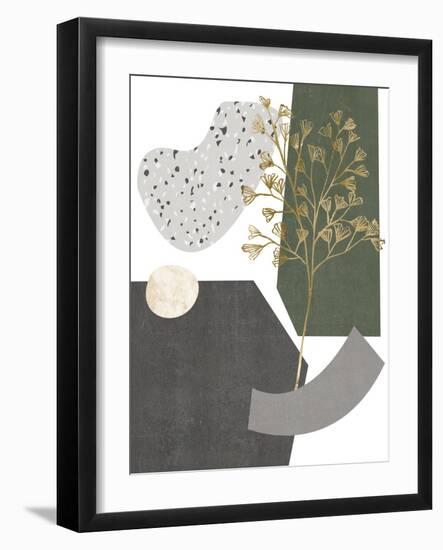 Gold Ginkgo I-Melissa Wang-Framed Art Print