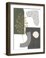 Gold Ginkgo II-Melissa Wang-Framed Art Print