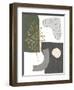 Gold Ginkgo II-Melissa Wang-Framed Art Print