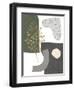 Gold Ginkgo II-Melissa Wang-Framed Art Print