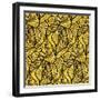 Gold Glitter Background-Olha Kostiuk-Framed Art Print